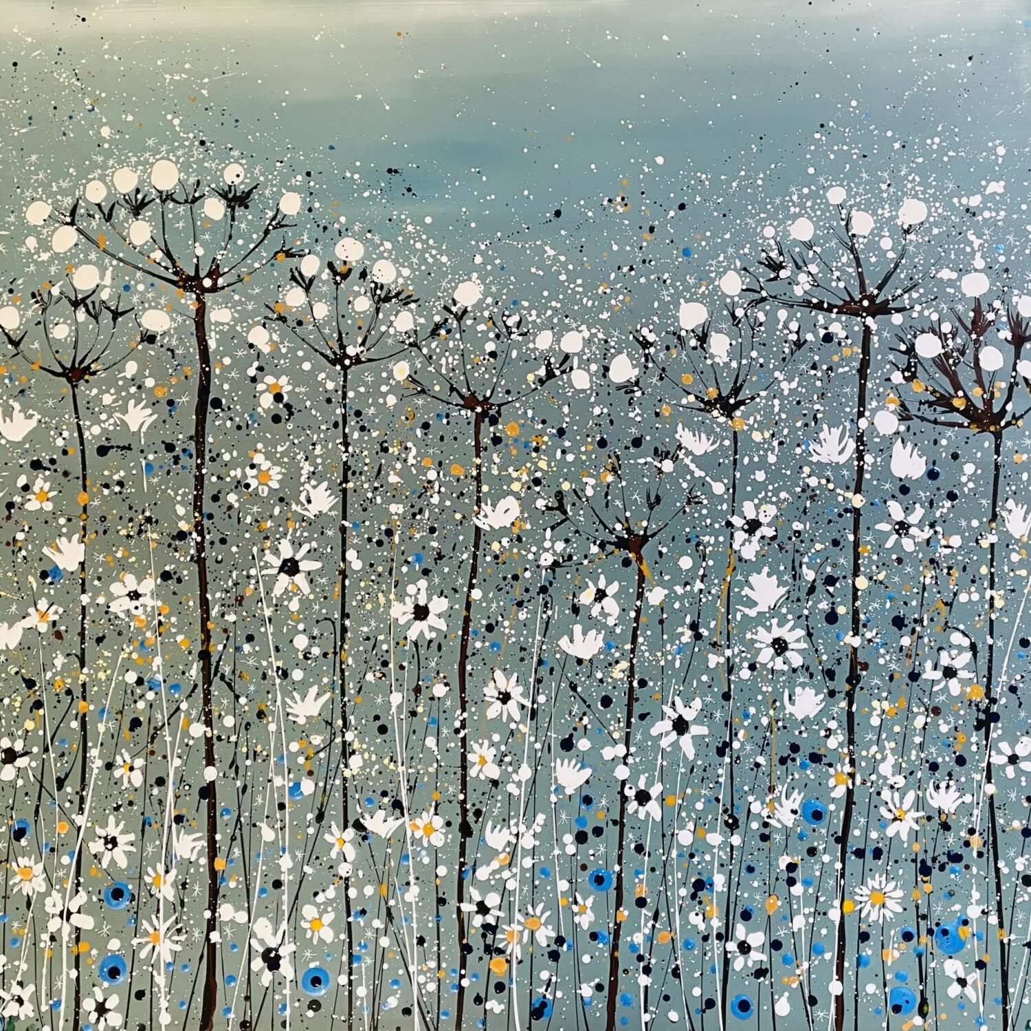 Silver Blues 100x100x4cm