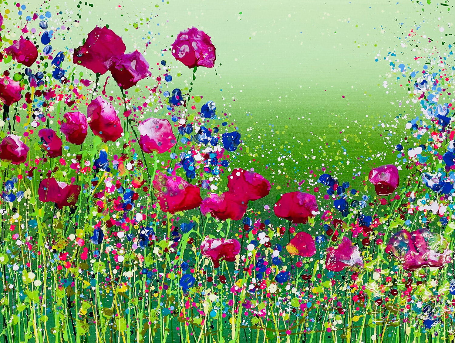 Magenta Poppies 16.4×11.5cm