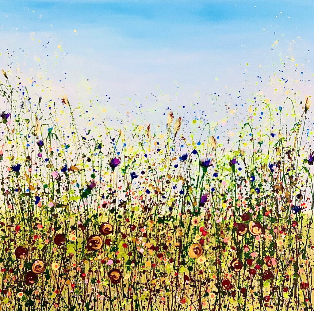 Spice Meadow 100x100x4cm Sally Oasis Paintings