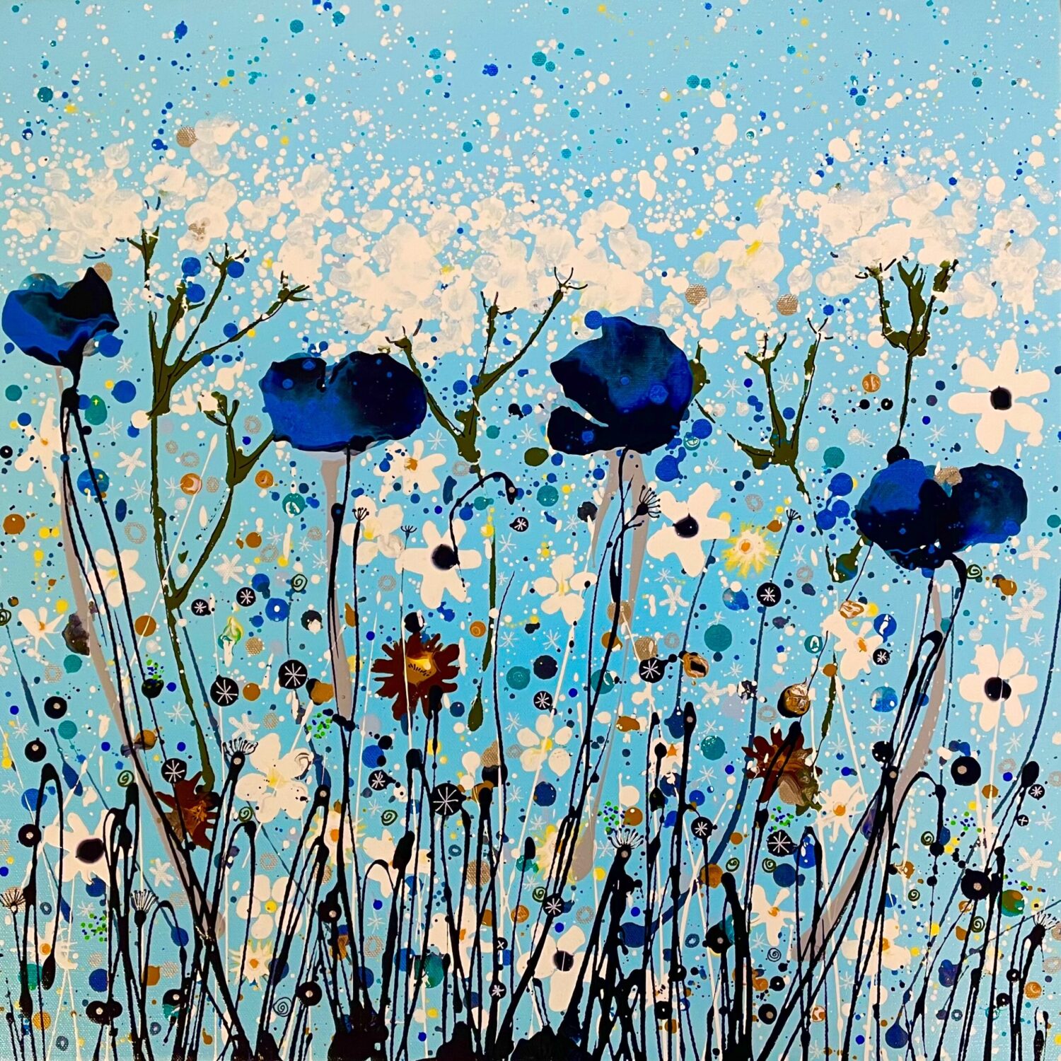 Moon Poppy Dance 50x50x4cm