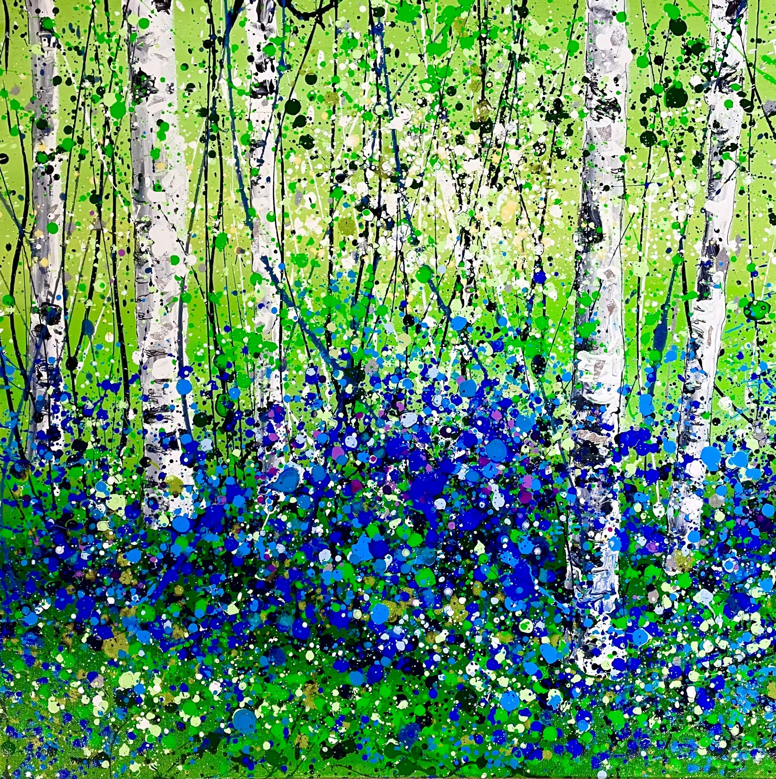 Secret Bluebells 60x60x4cm