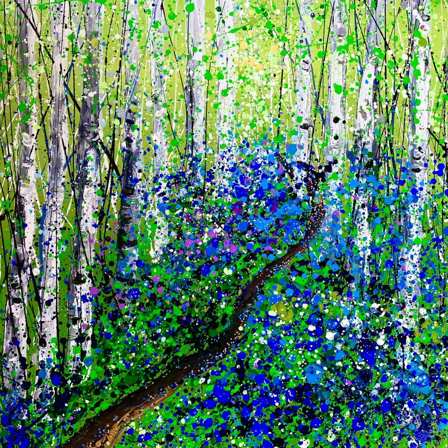 Through The Bluebells 60x60x4cm