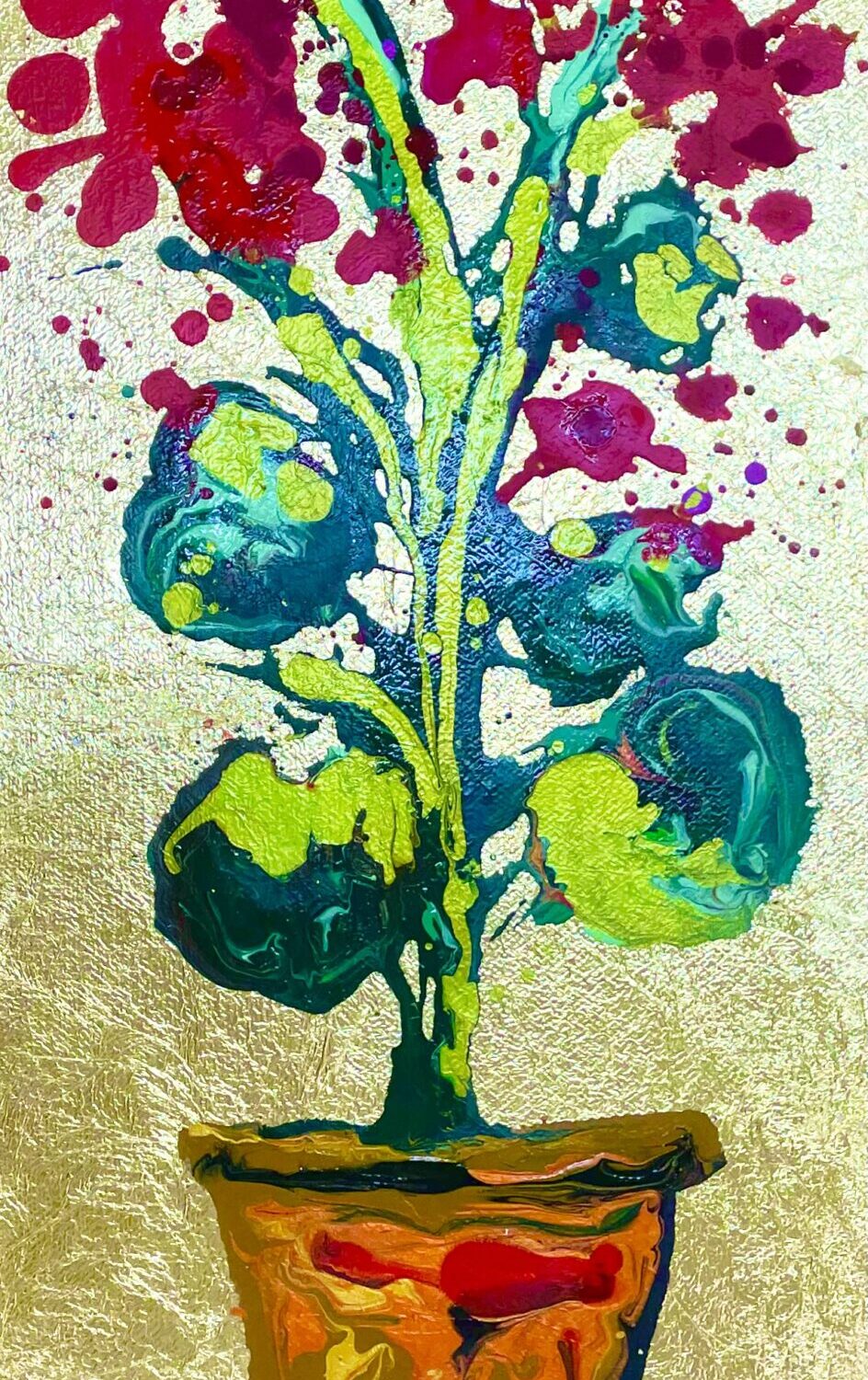 Red Geranium 3  50x20x4cm
