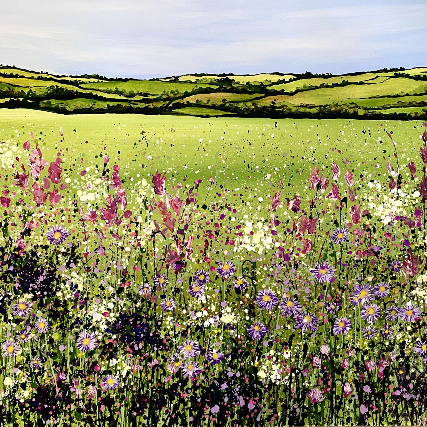 Michaelmas Daisies 102x77x4cm