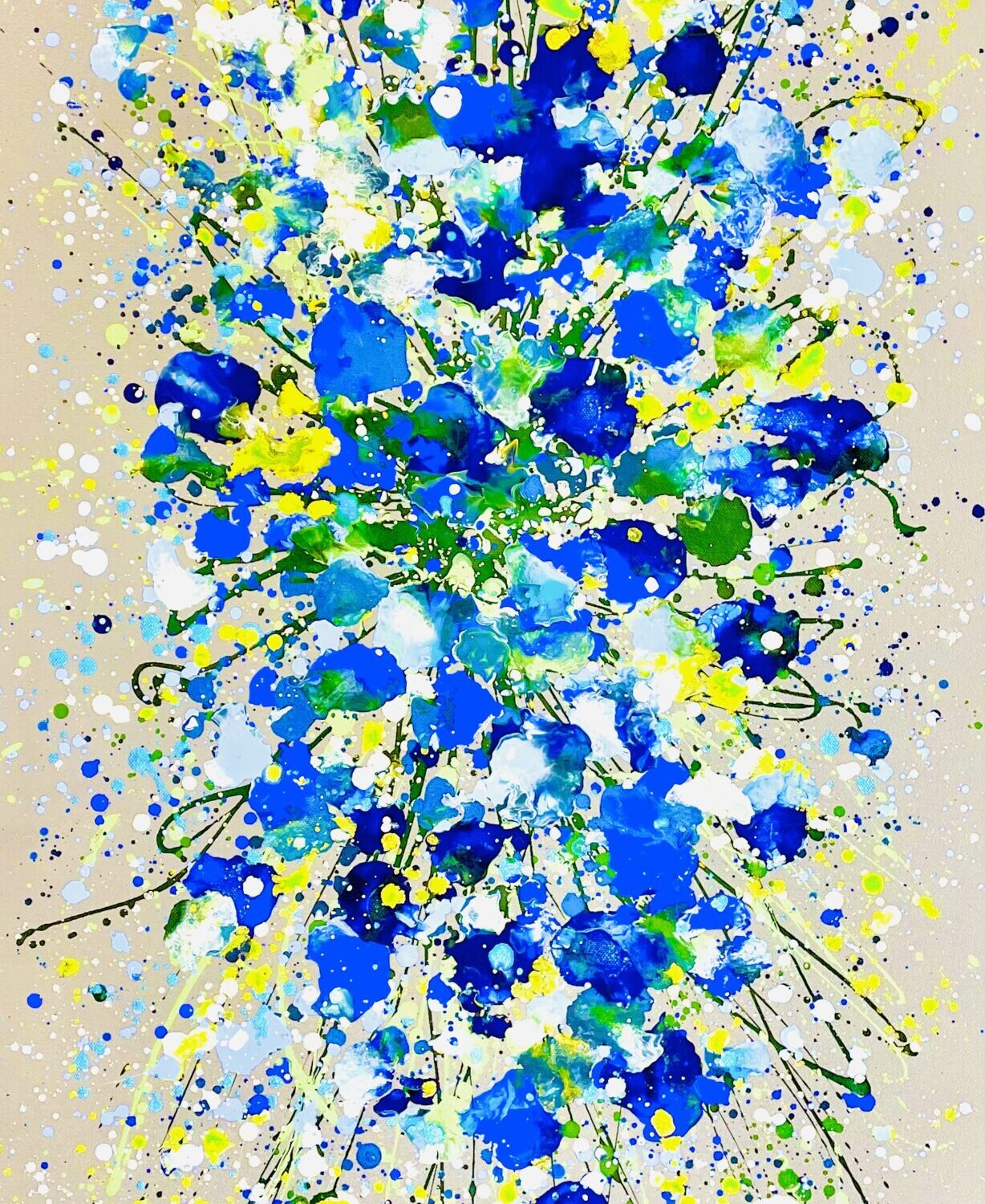 Blue Splash 100x50x4cm