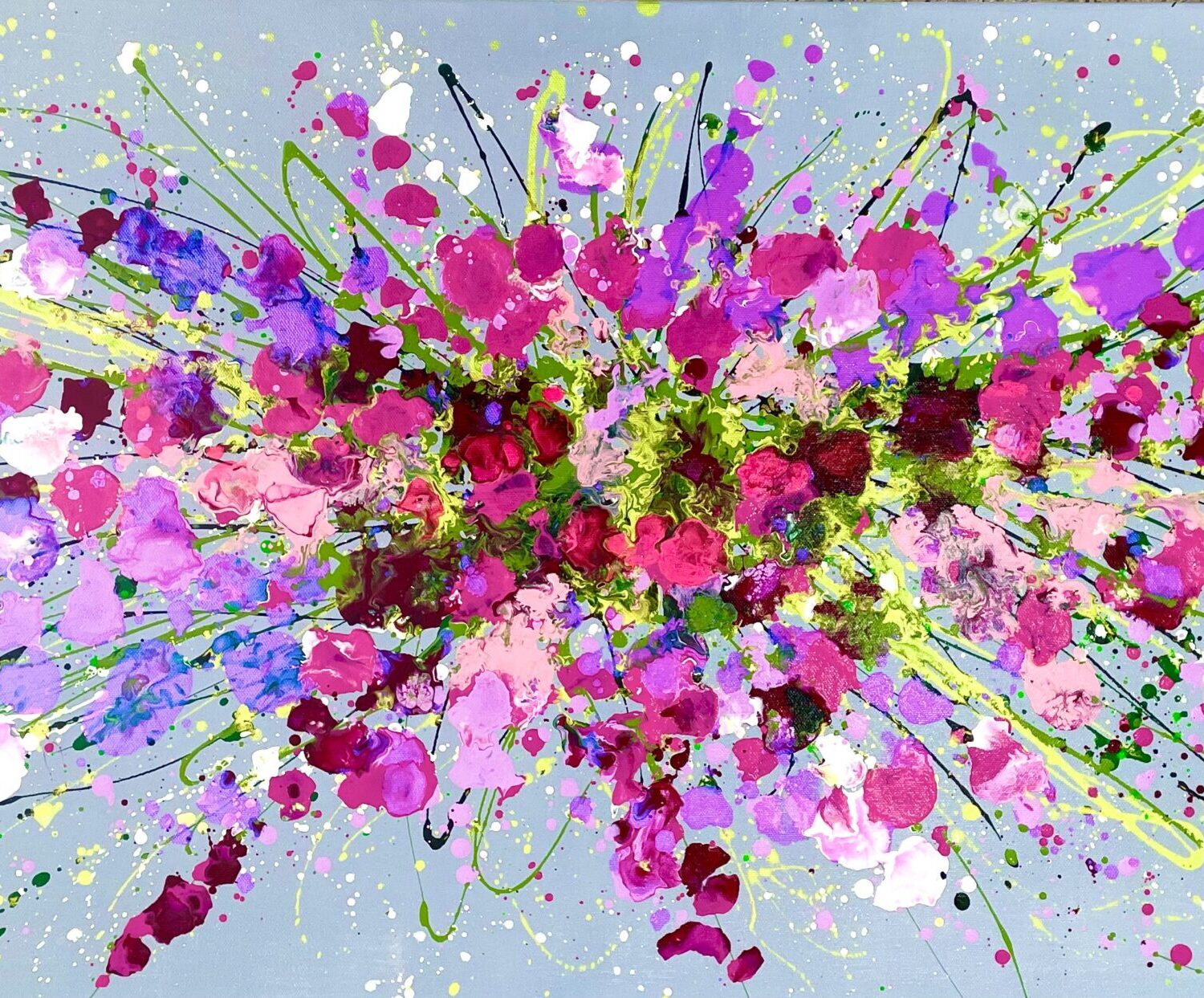 Sweet Pea Splash 100x50x4cm