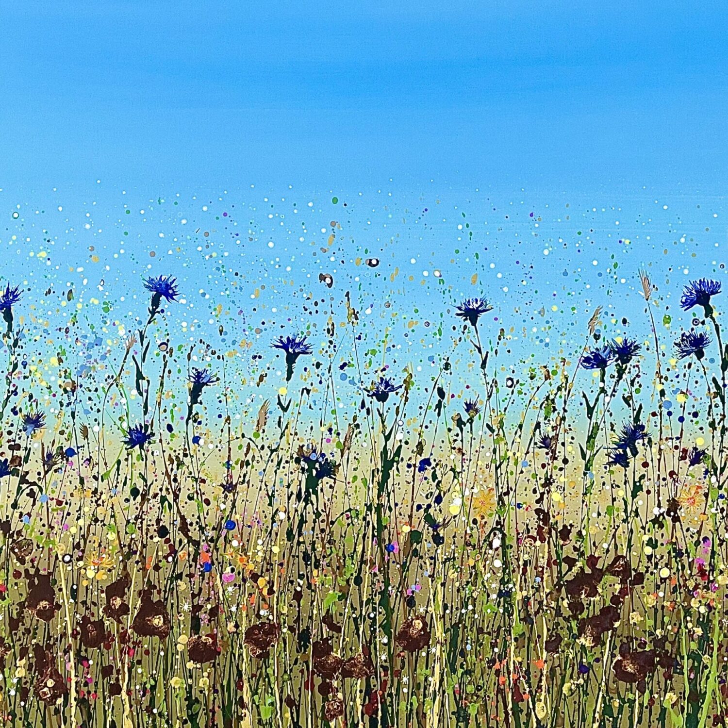 Sweet Cornflowers 122x92x4cm
