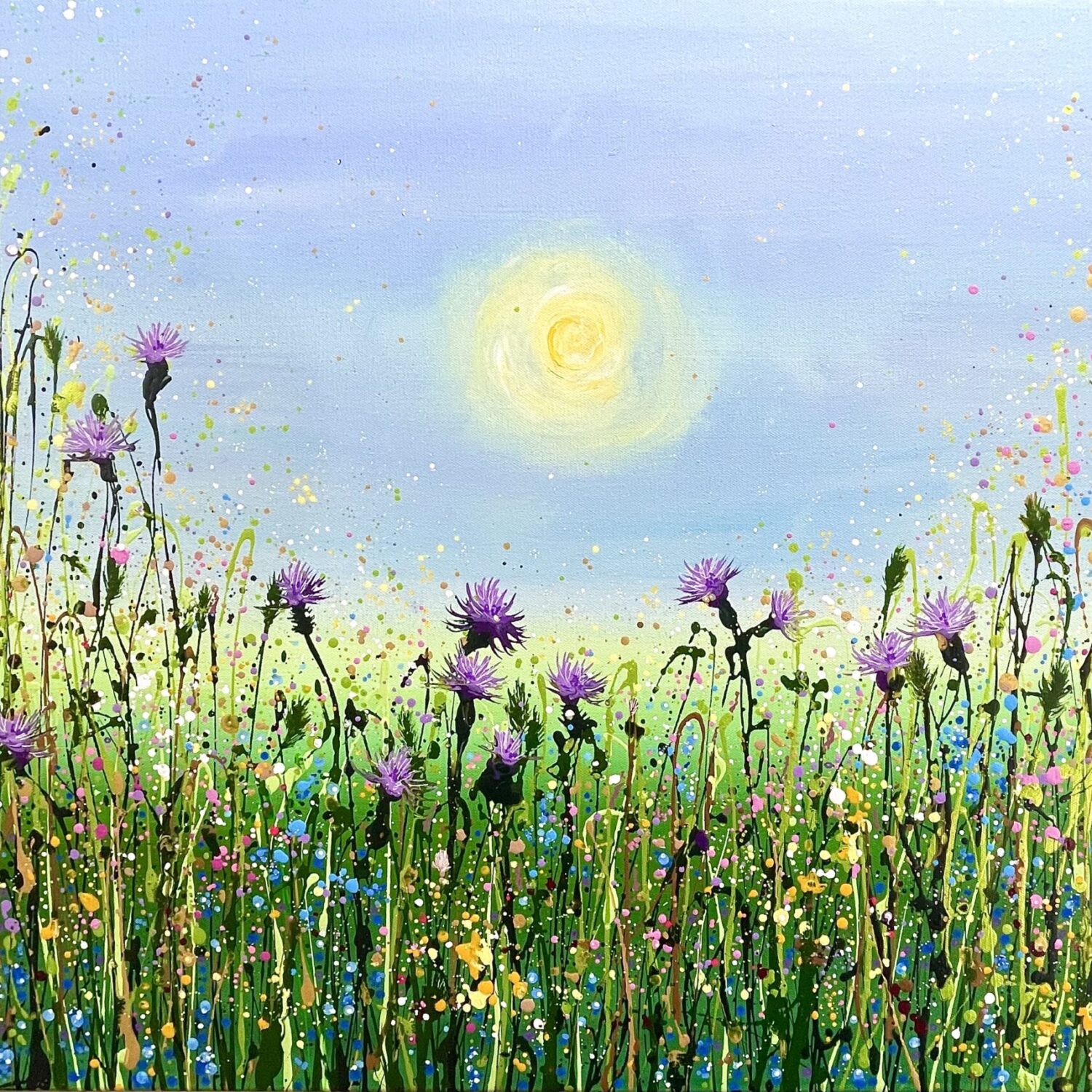 Flowers Of The Weald 90x60x4cm