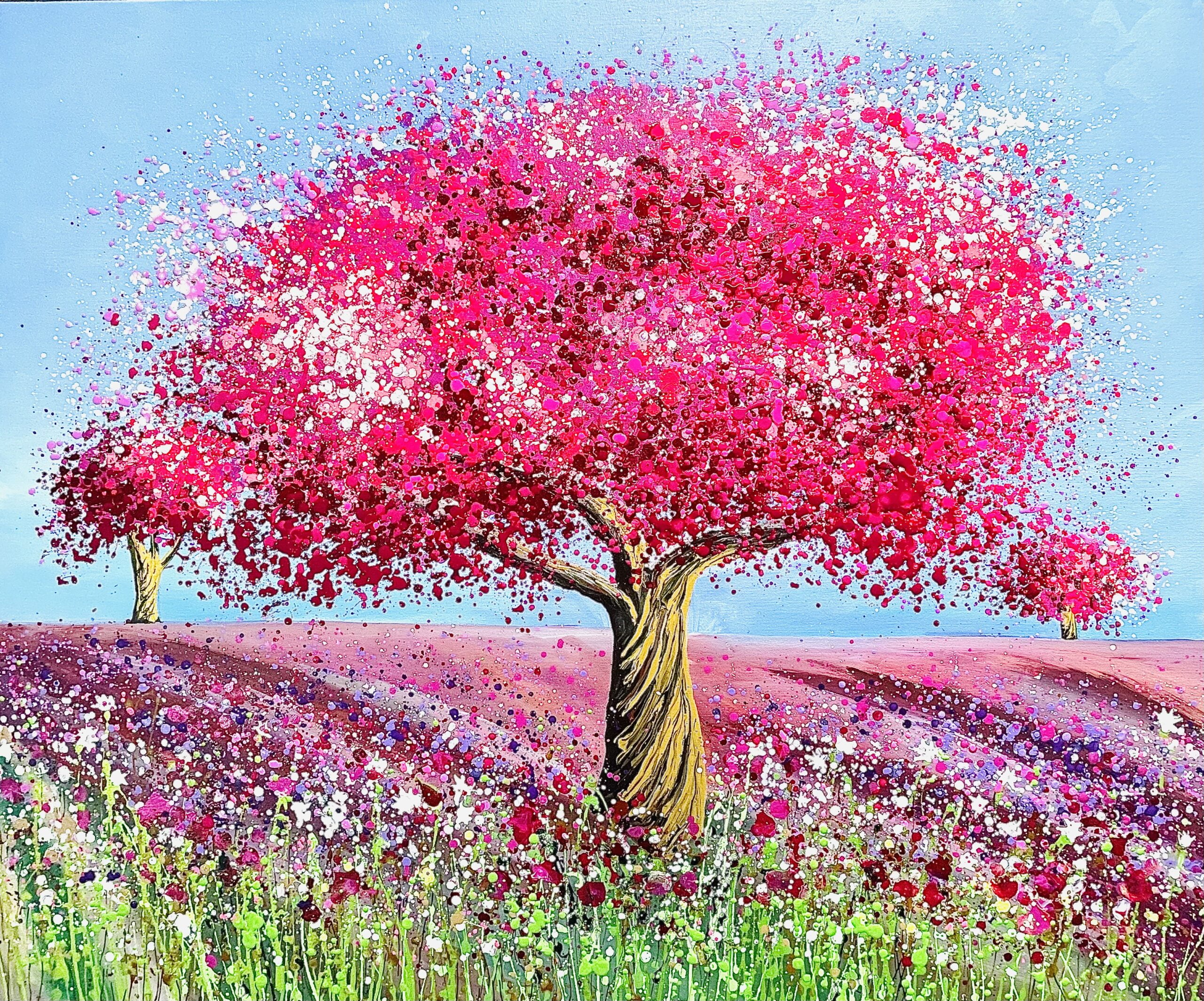 Pink French Almond Trees 120x100x4cm