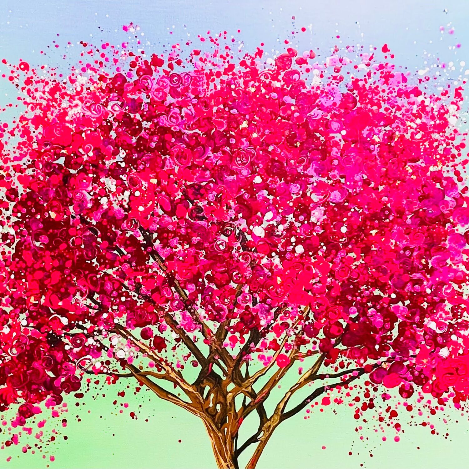 Pink Blossom Tree 16.4×11.5cm