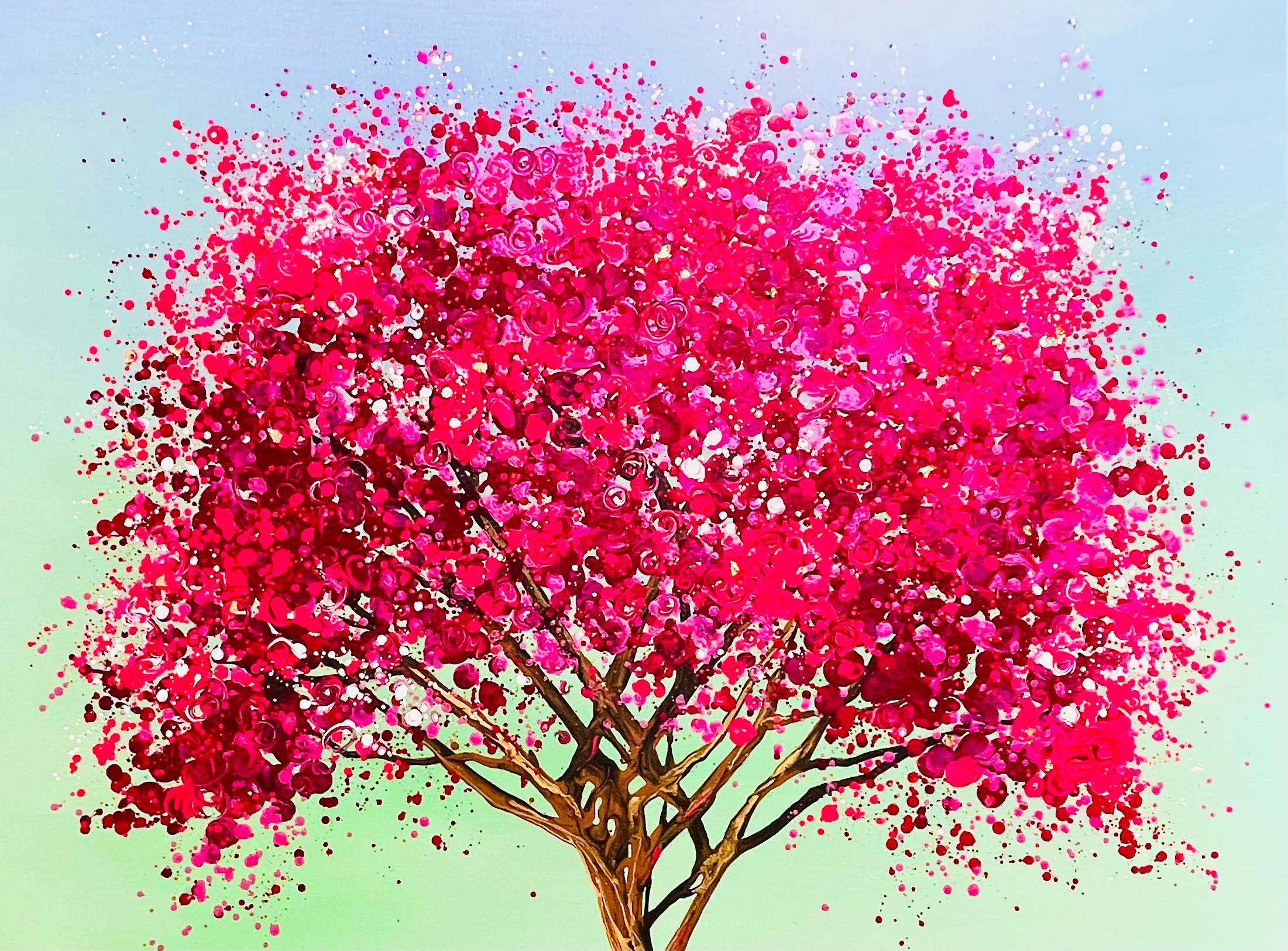 Pink Blossom Tree 16.4×11.5cm