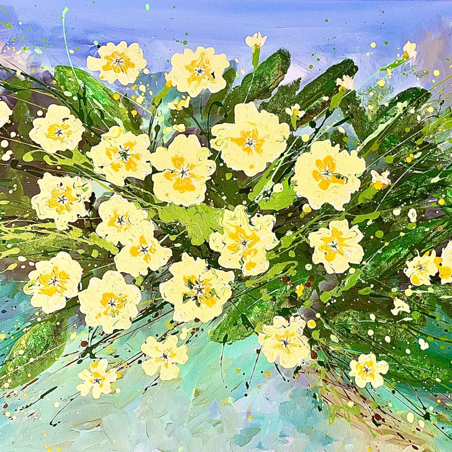 Spring Primroses 16.4×11.5cm