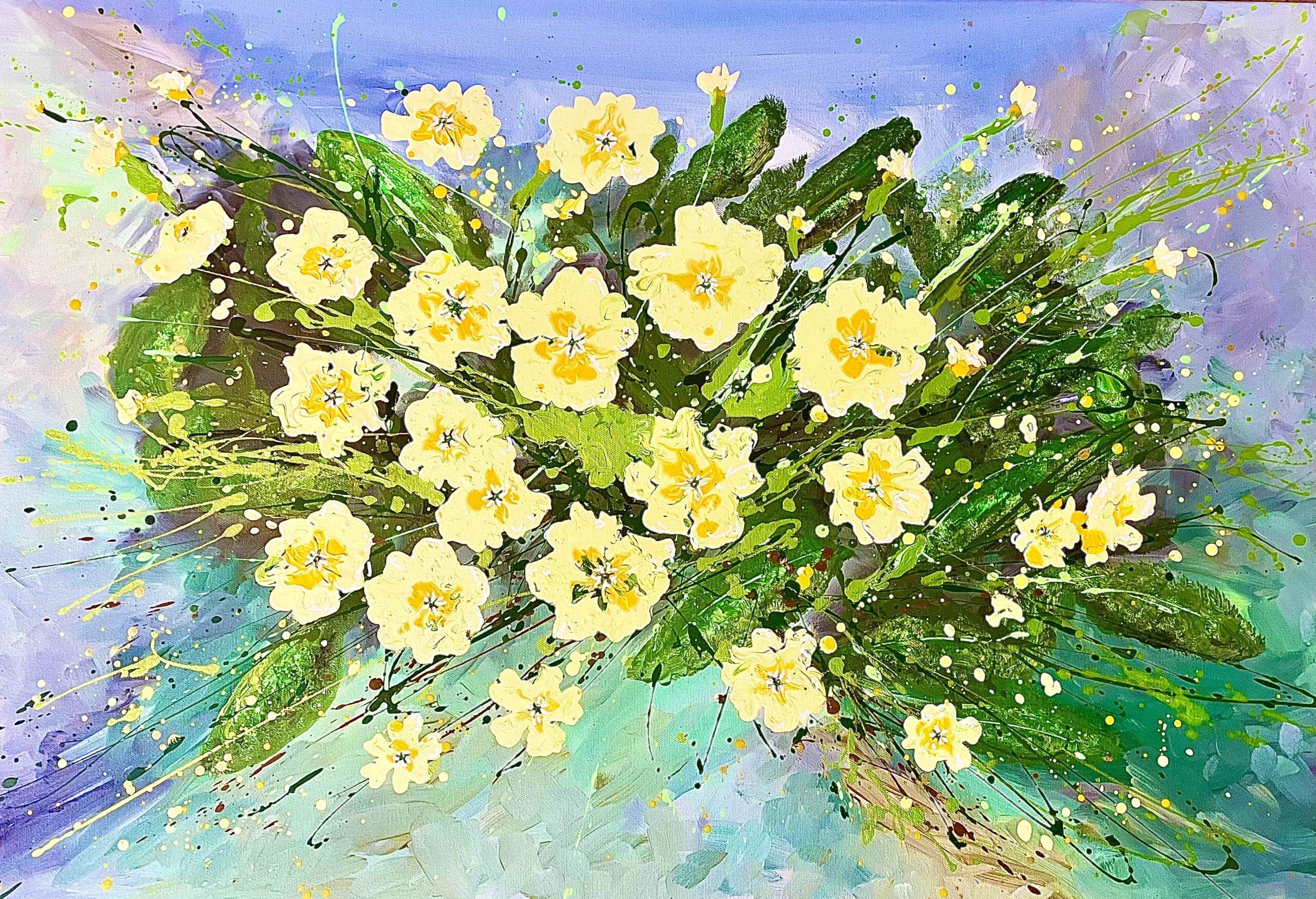 Spring Primroses 16.4×11.5cm