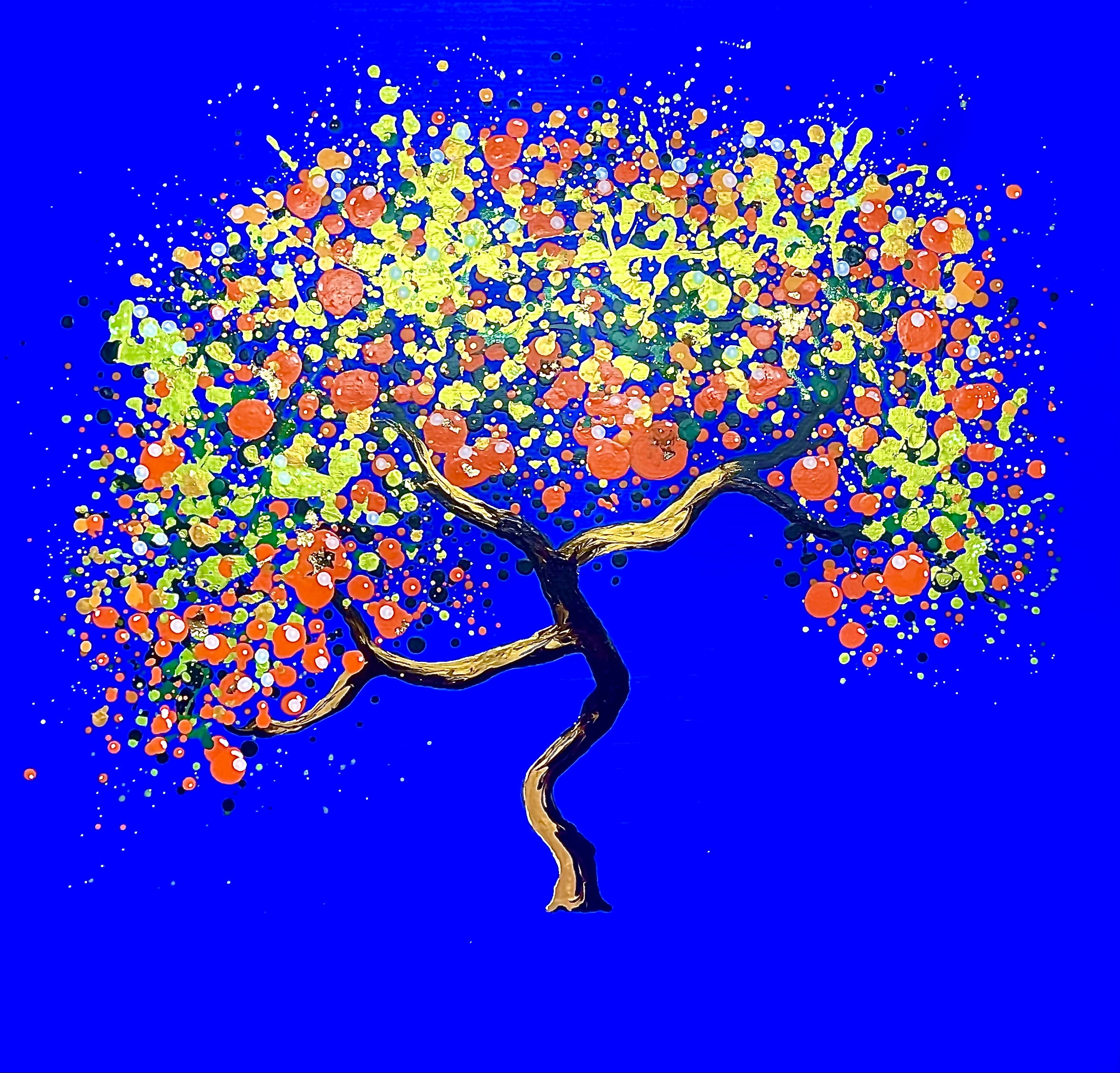 Little Orange Tree 60x60x4cm