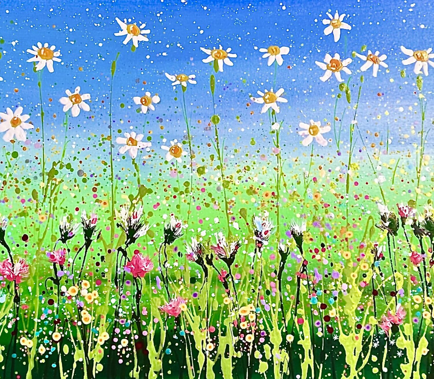 Sweet Summer Daisies 100x50x4cm