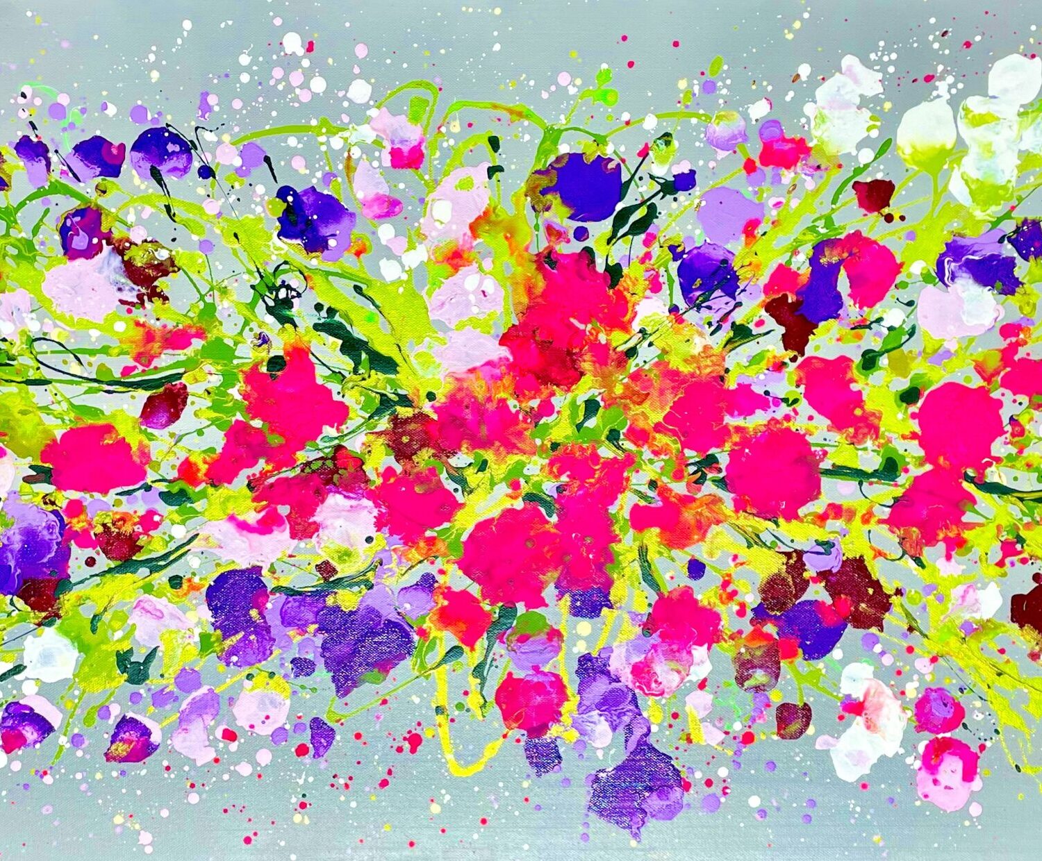 Summer Sweet Peas 100x50x4cm