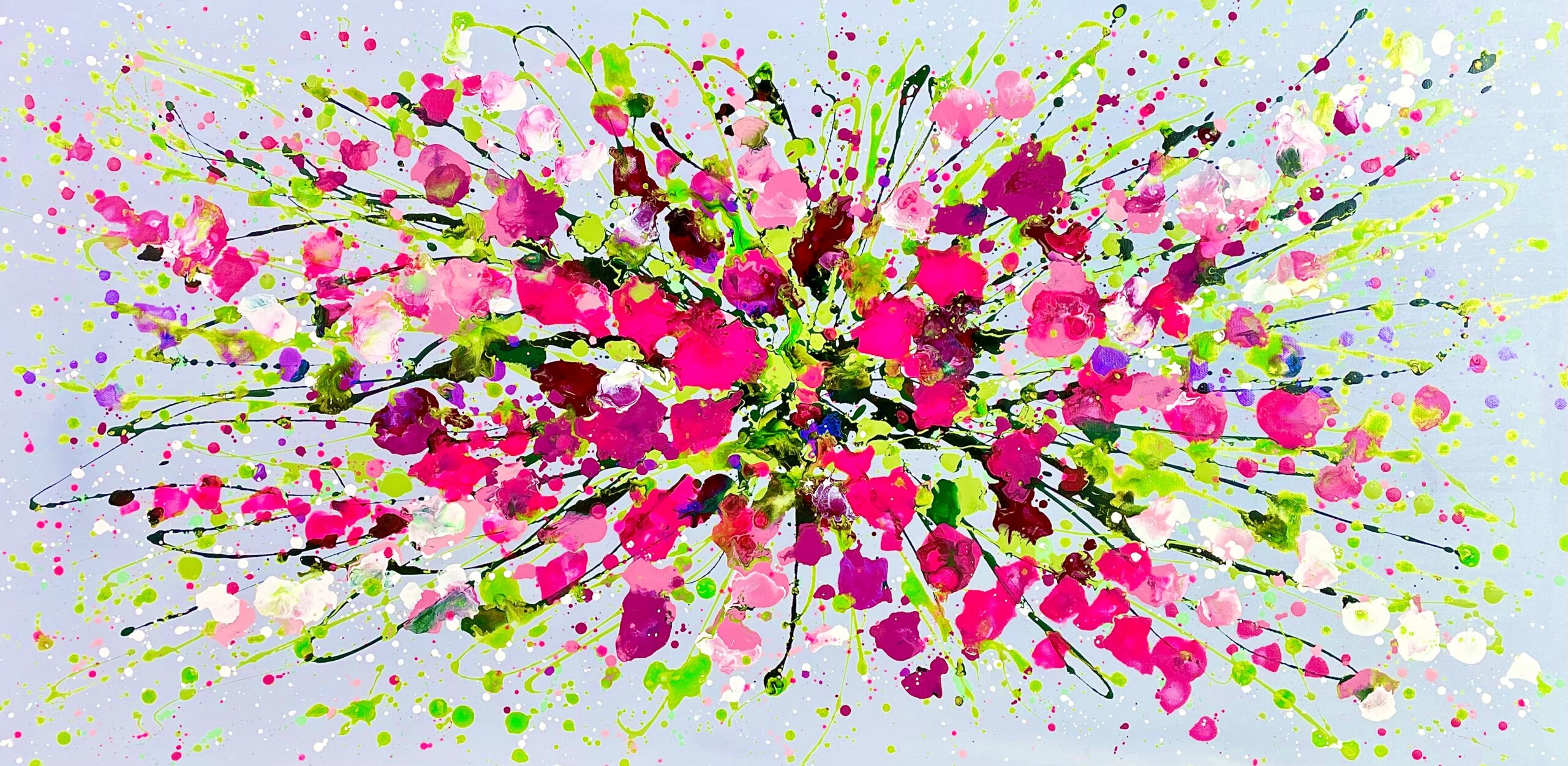 Sweet Pea Memories 100x50x4cm