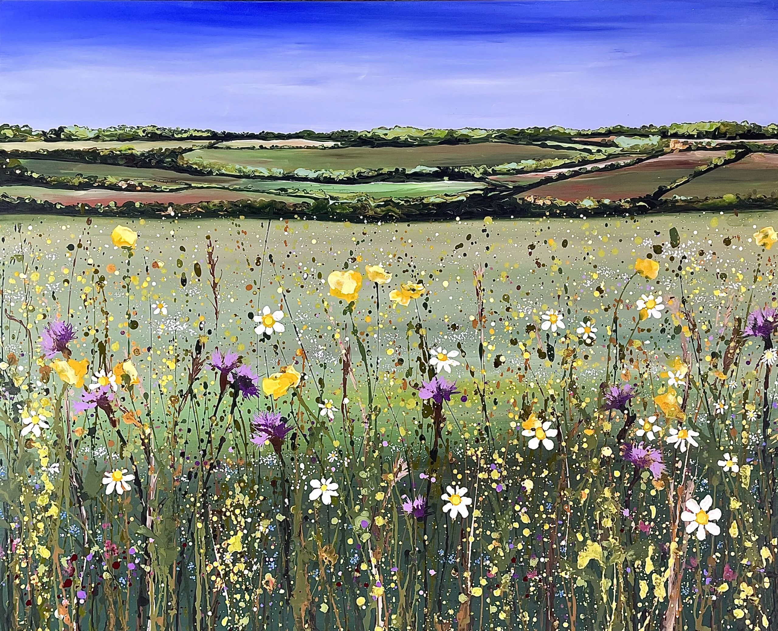 Buttercups and Daisies 100x80x4cm