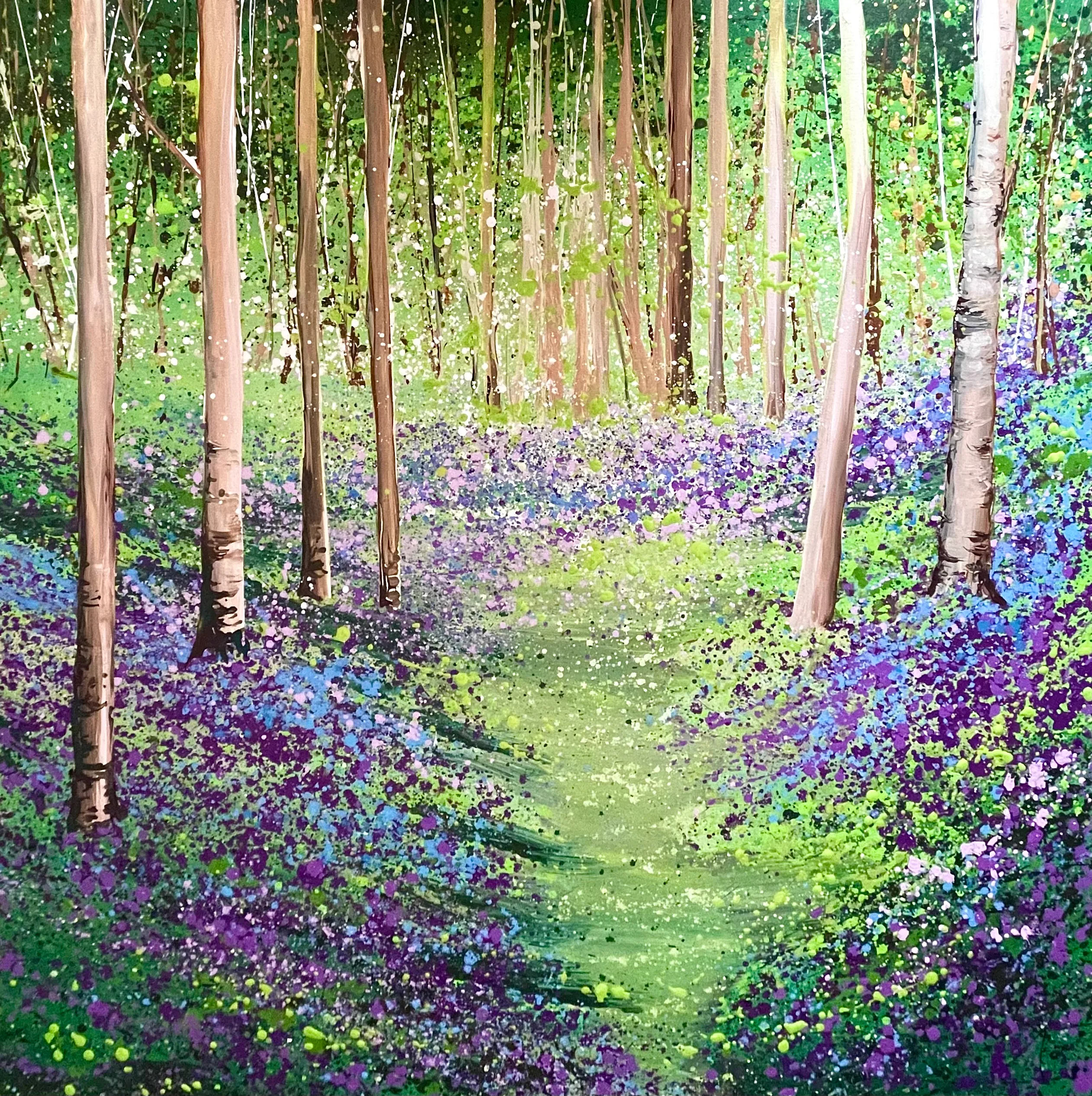 Bluebell Pathway 100x100x4cm