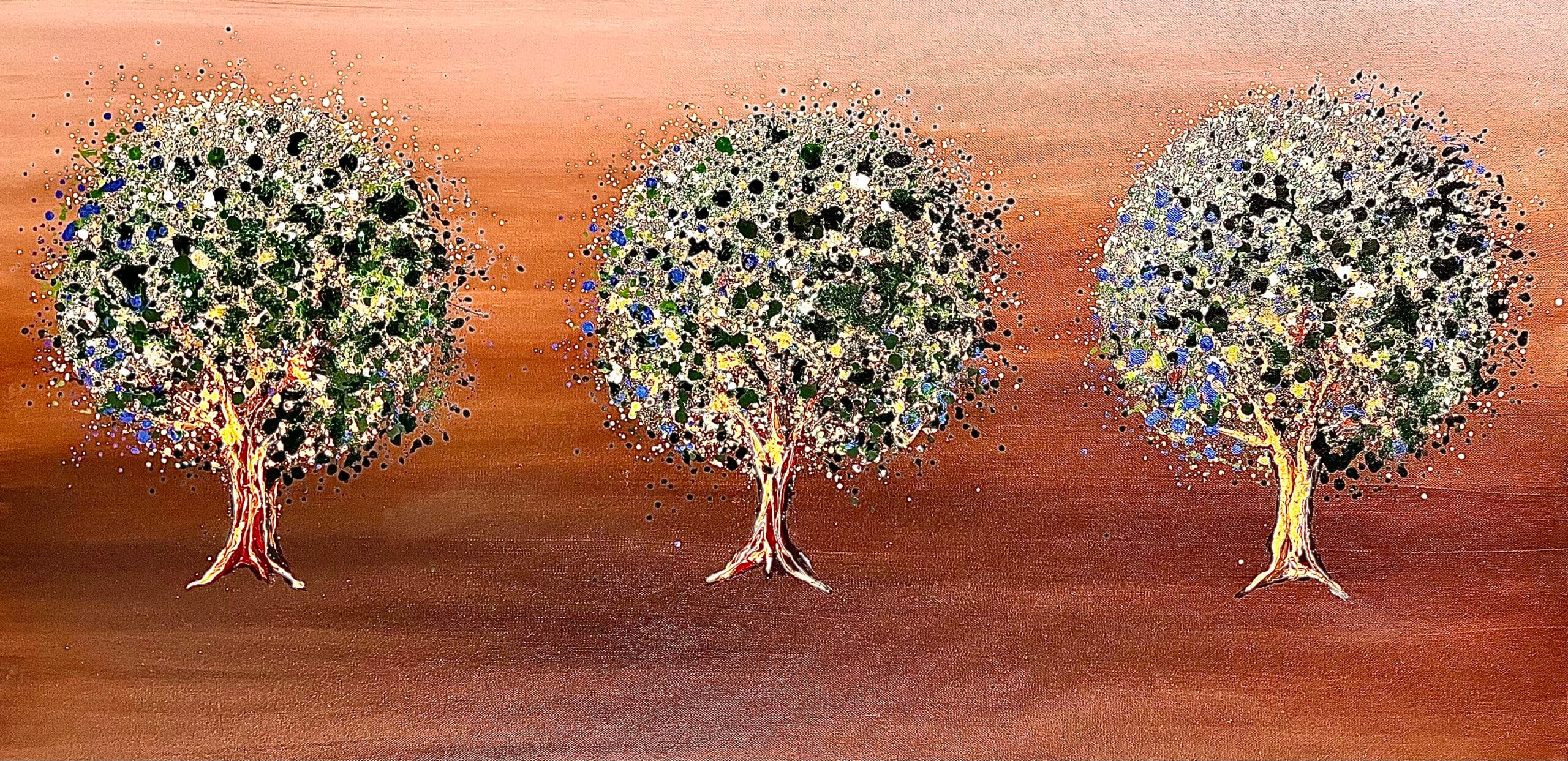 Three Winter Wishes 100x50x4cm