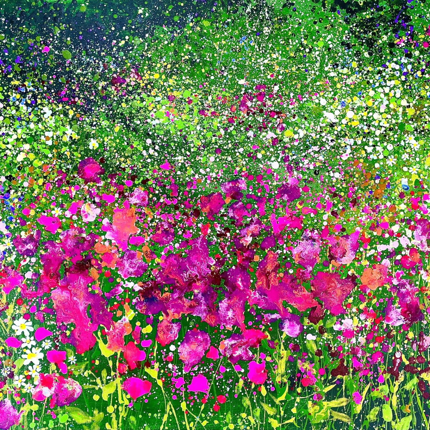 Pink Garden 102x76x2cm