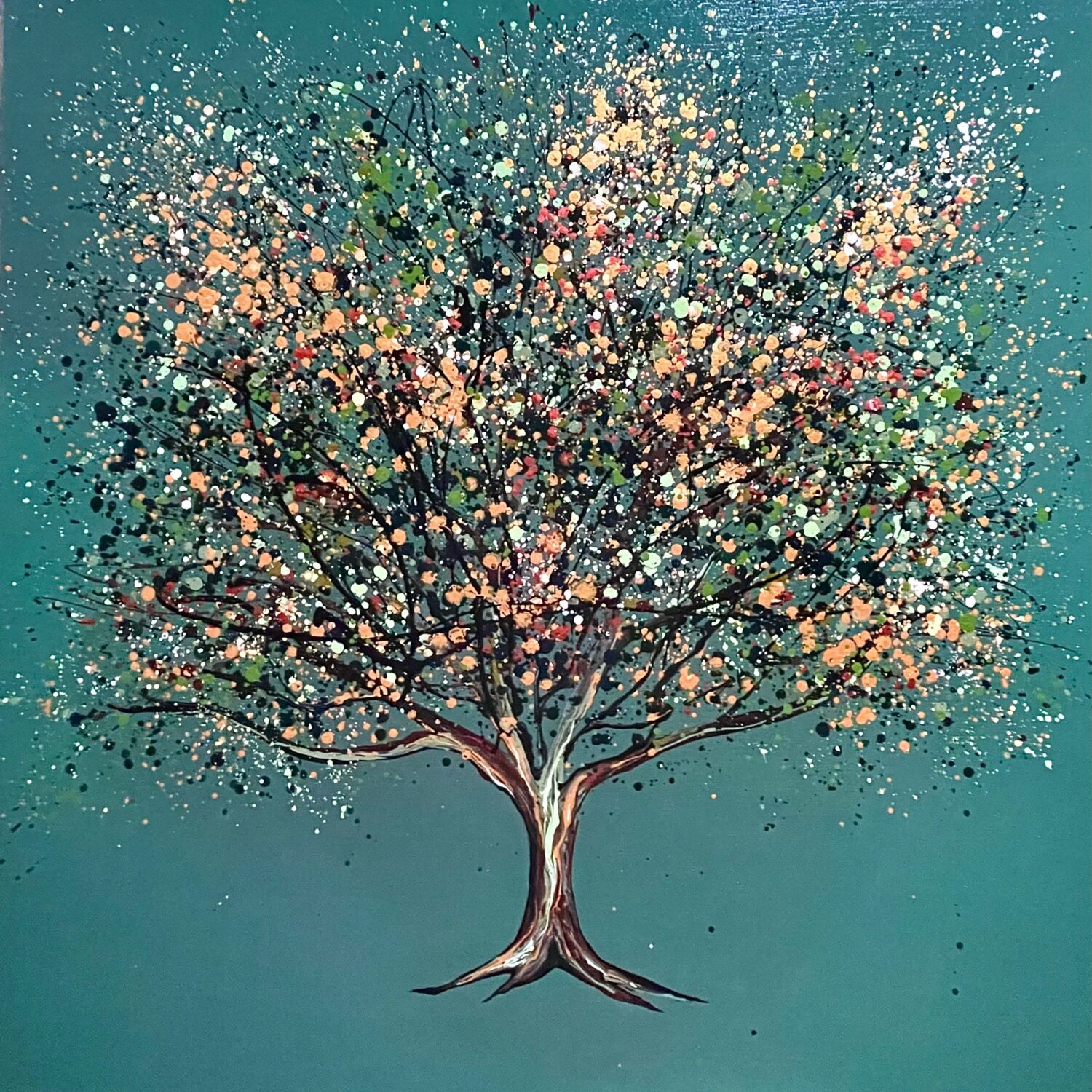 Sage And Gold 100x100x4cm