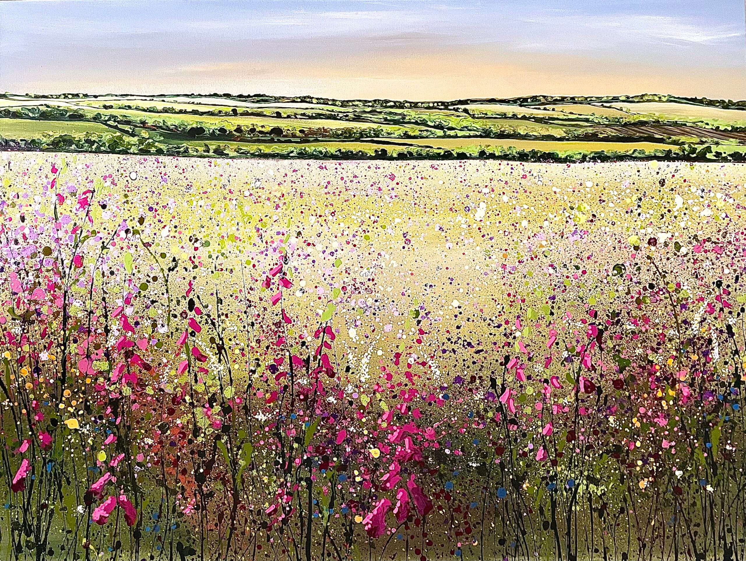 Where The Foxgloves Grow 102x76x2cm