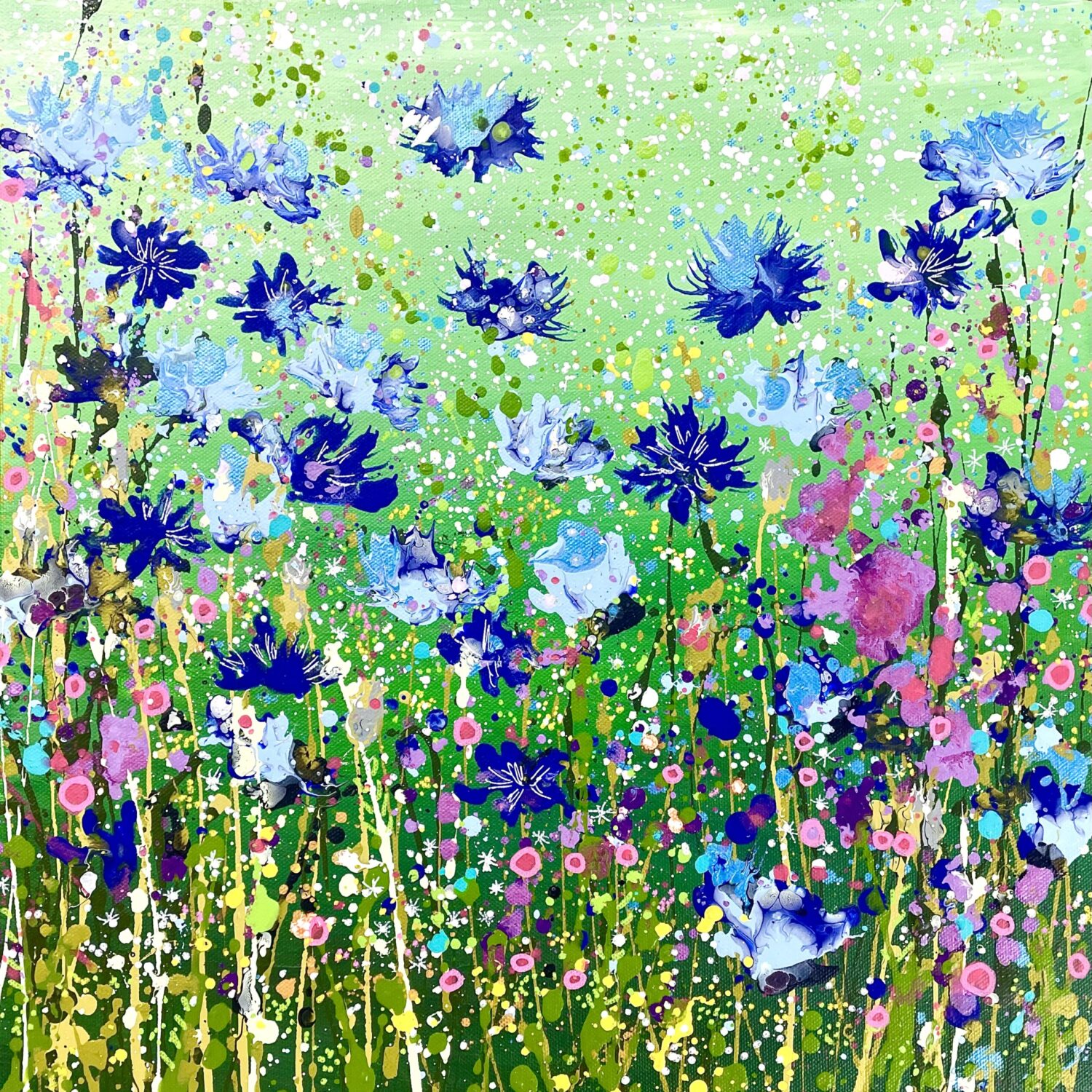 Sweet Cornflowers 40x40x4cm