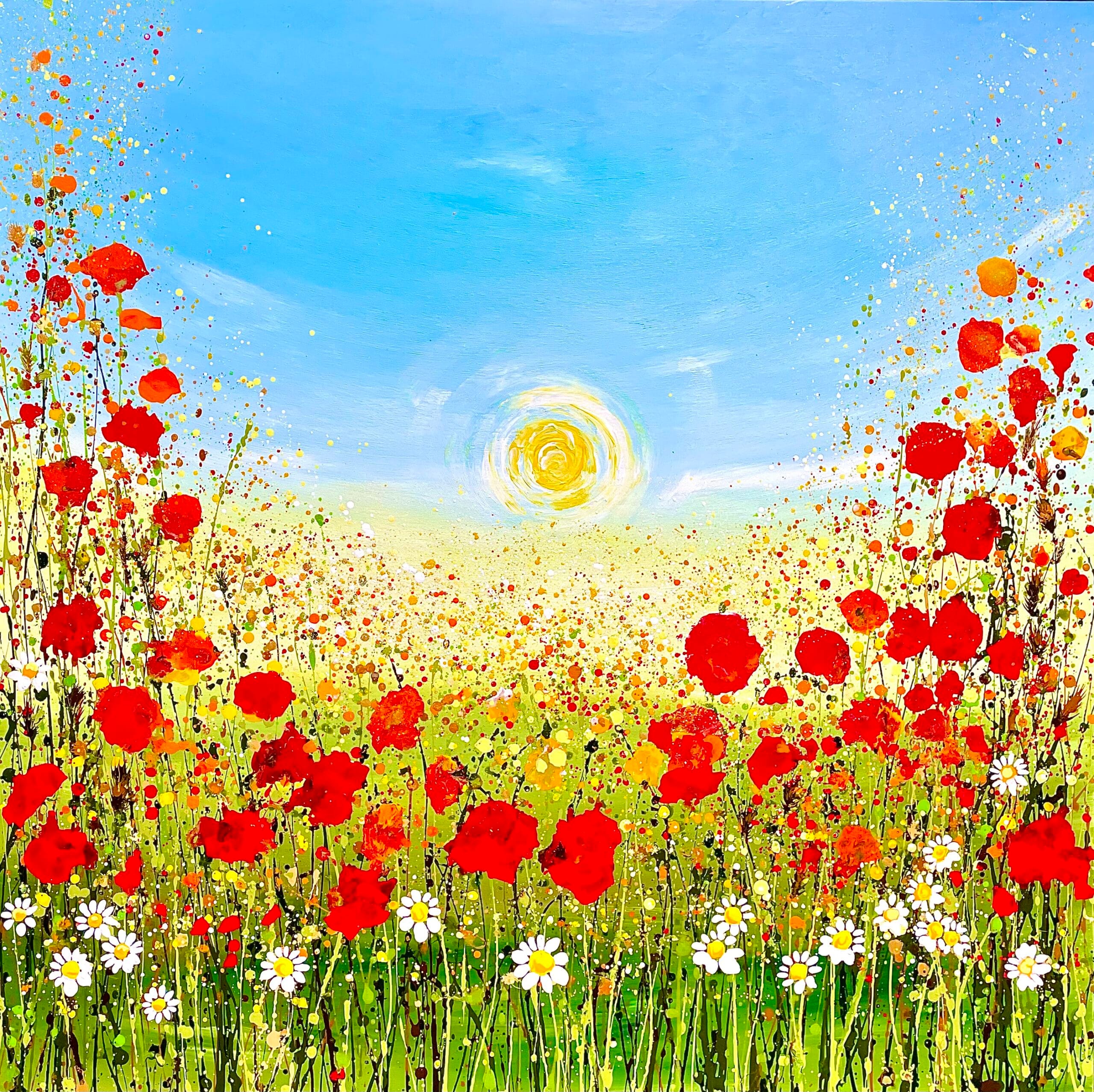 Evening Poppies 100x100x4cm