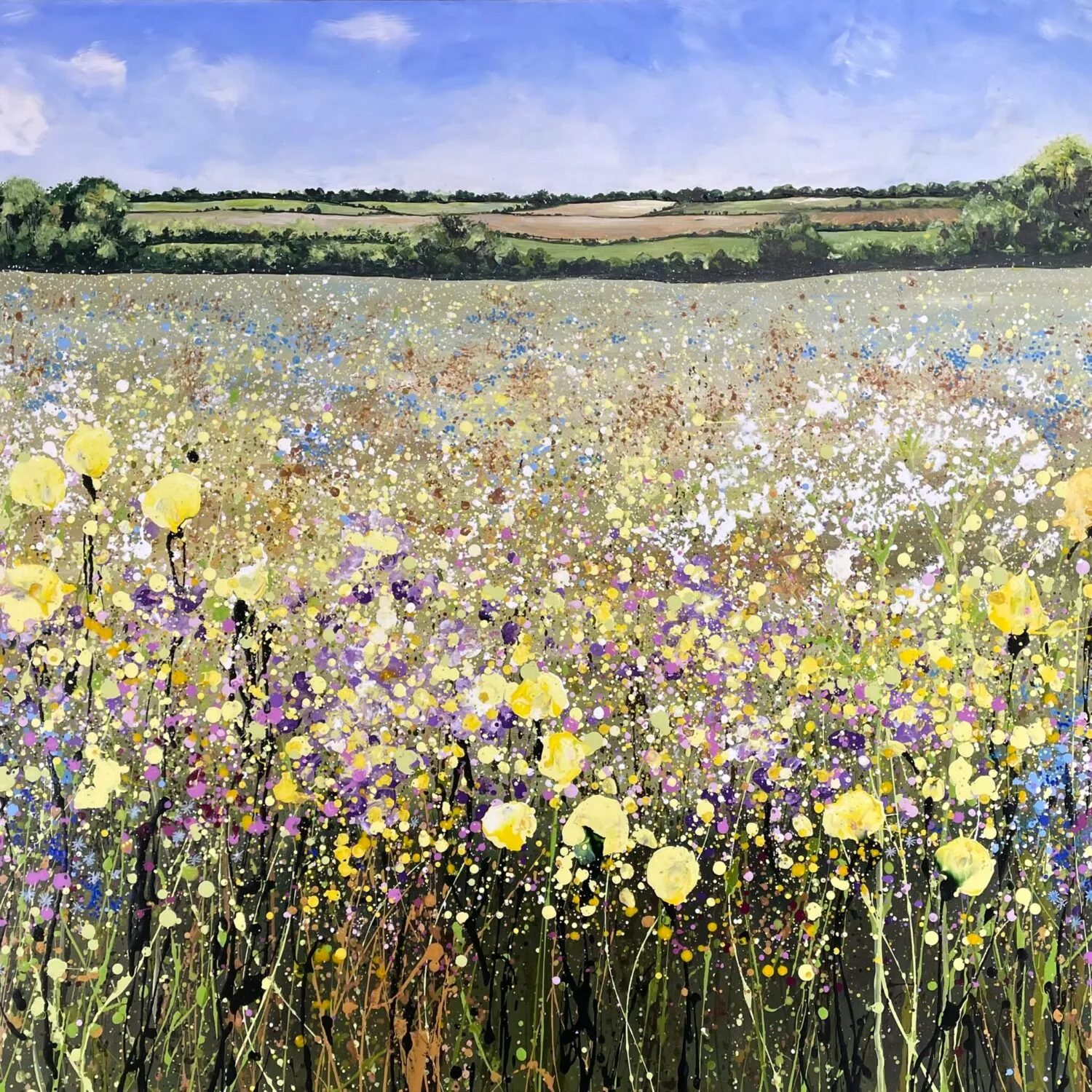 Beneath The Blue Sky 100x80x4cm