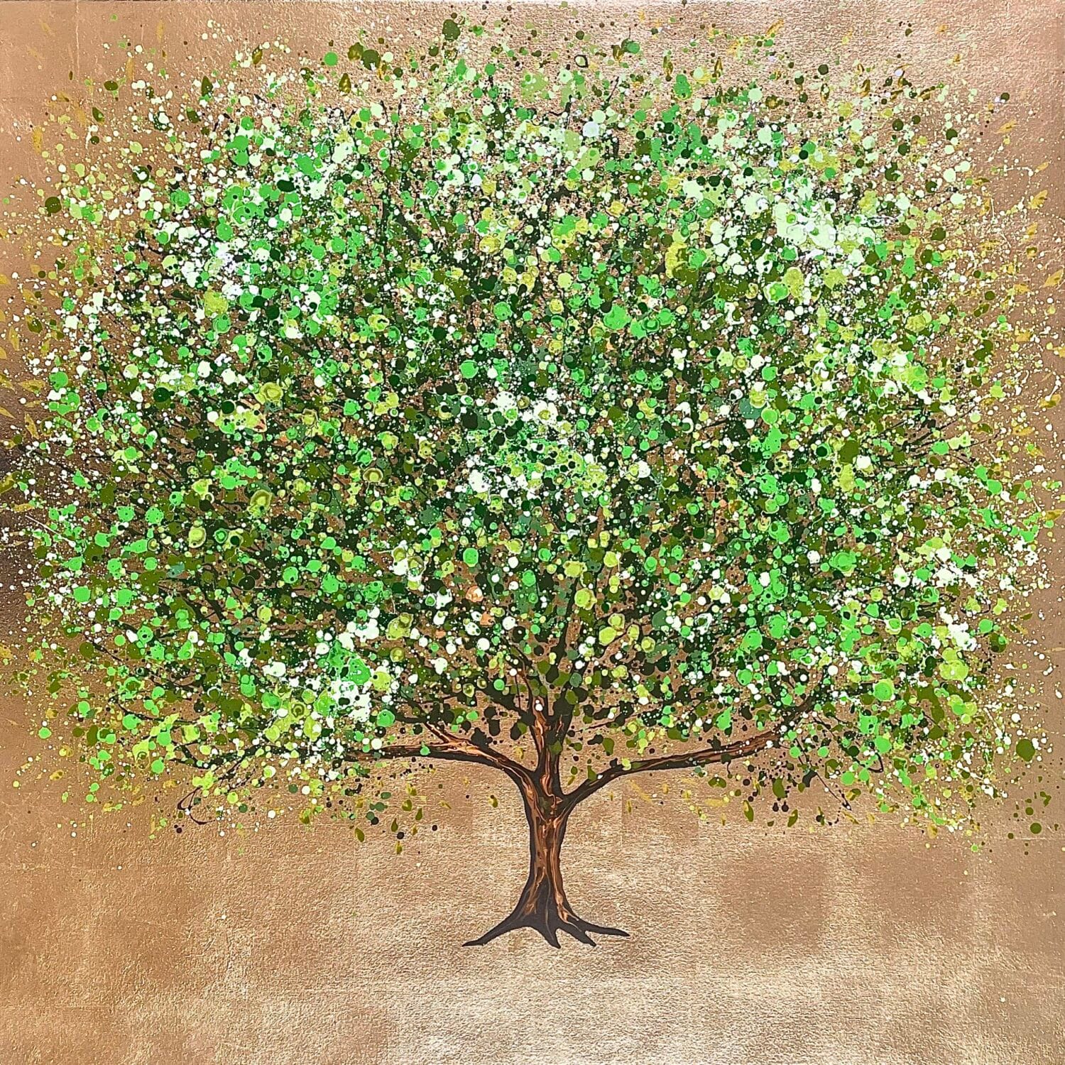 Green And Gold 100x100x4cm