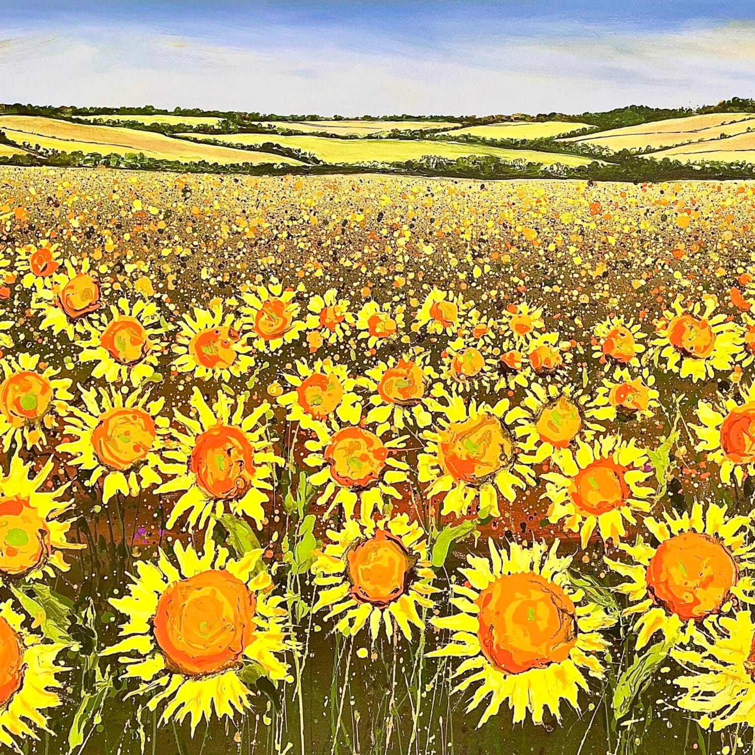 Forever Summer Sunflowers 101x76x4cm