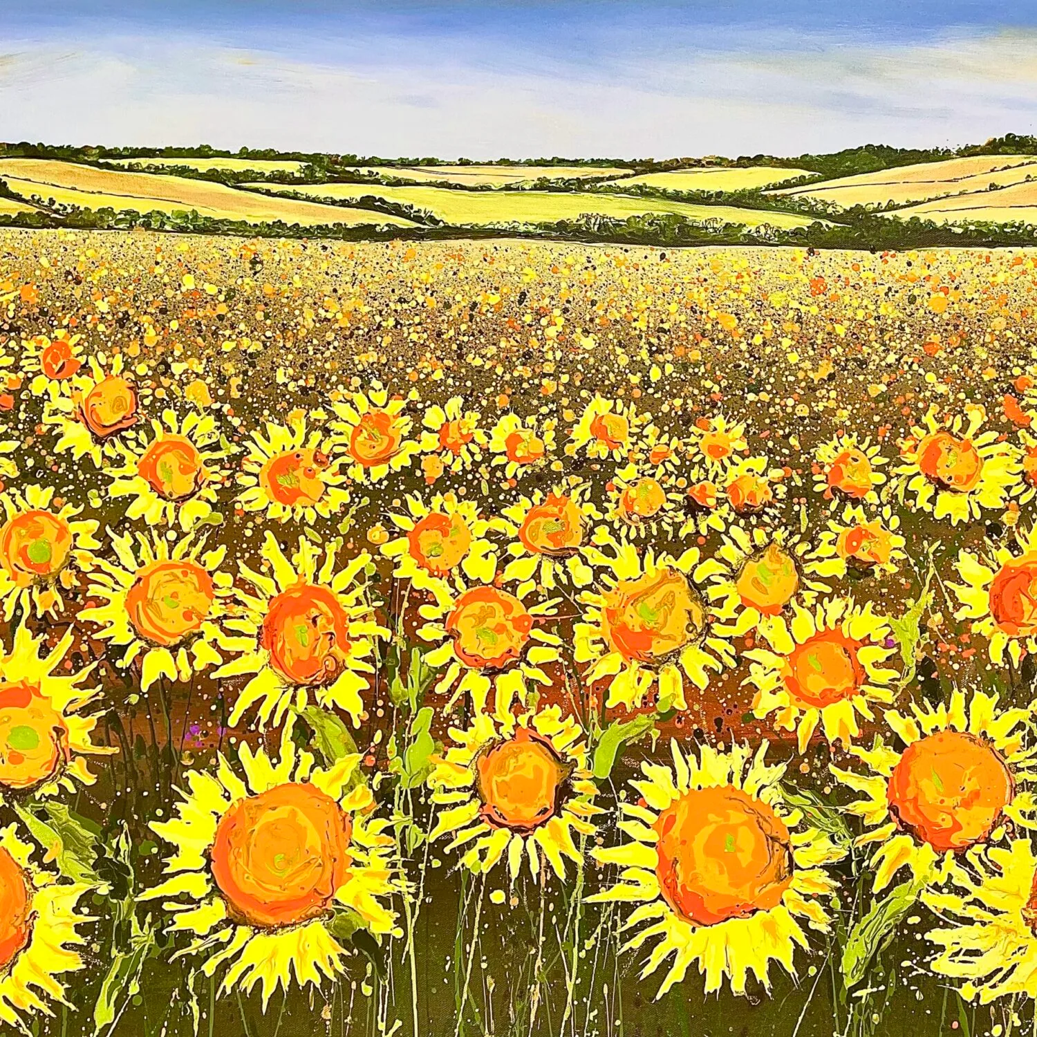 Forever Summer Sunflowers 101x76x4cm