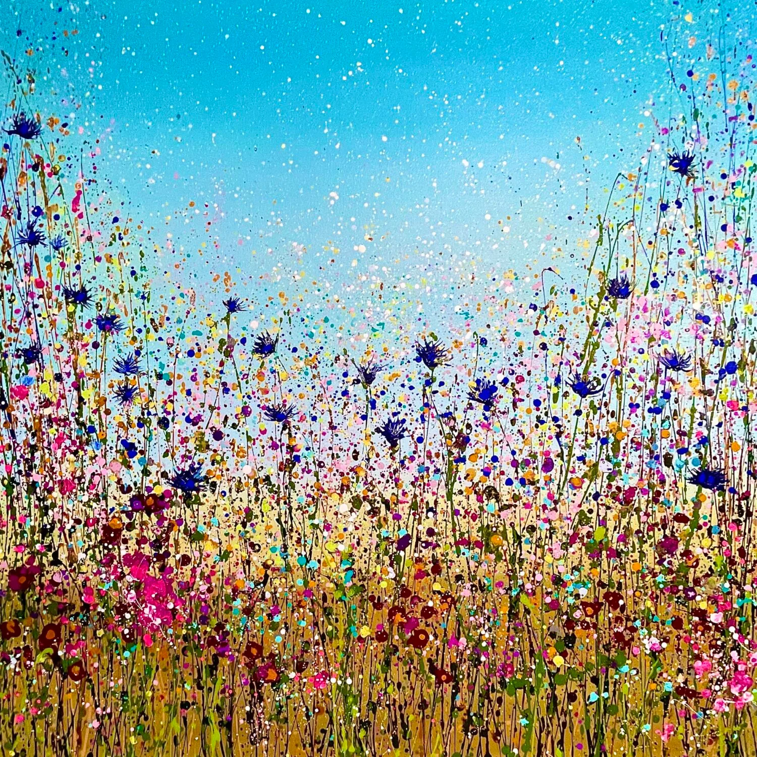 Cornflower Serenade 100x100x4cm
