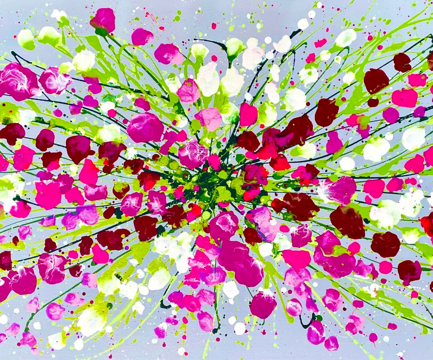 Summer Sweet Peas 100x50x4cm