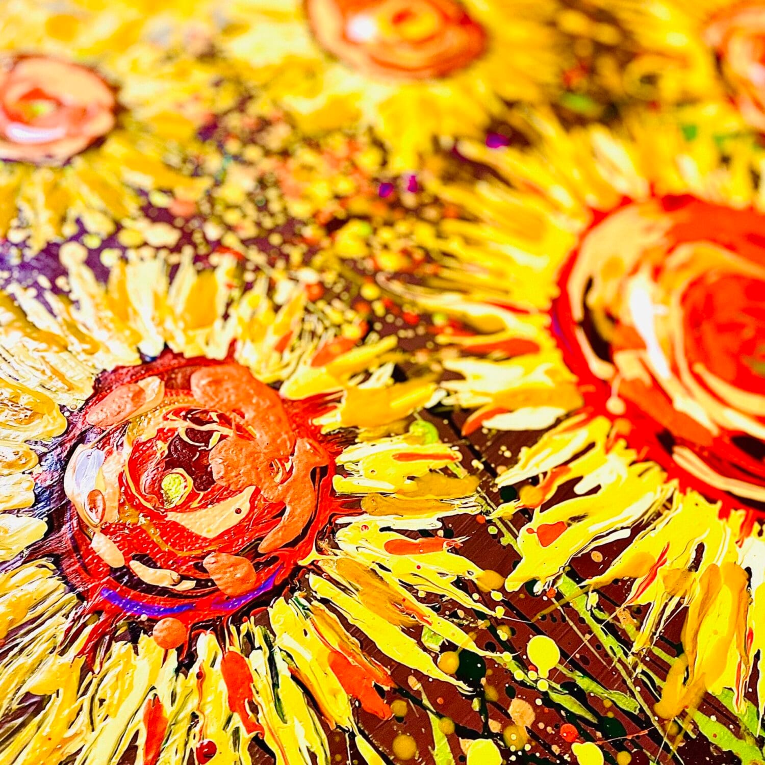 Sunflower Greetings Card – Sunflower Joy | Sally Oasis Paintings