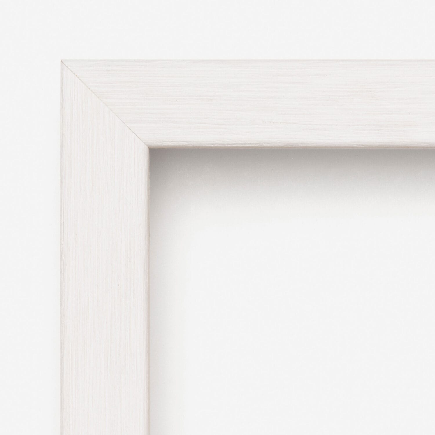 White Wood Frame Detail For Fine Art Print