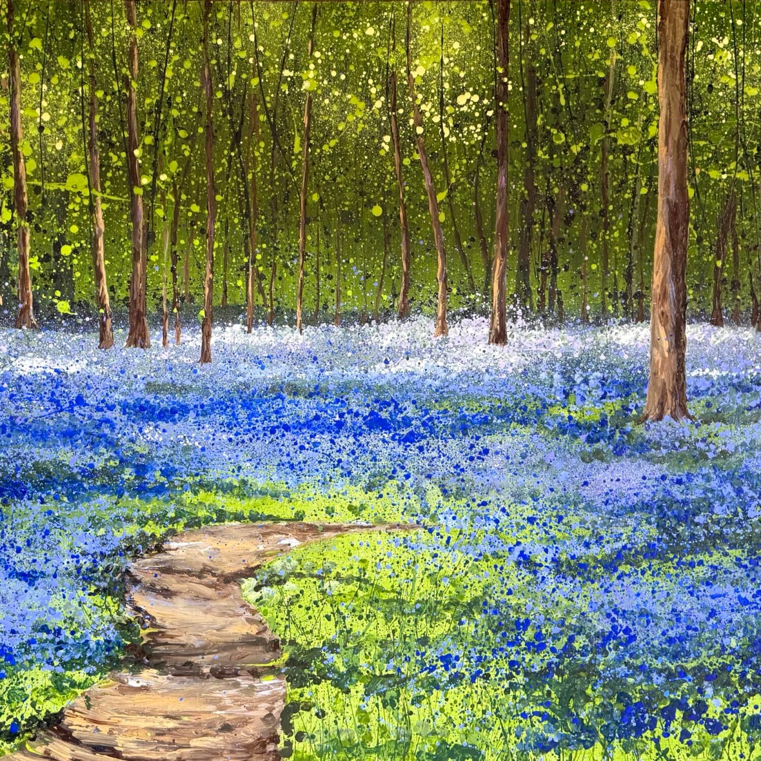Spring Bluebells | 122 X 92 X 4cm | Oil On Canvas