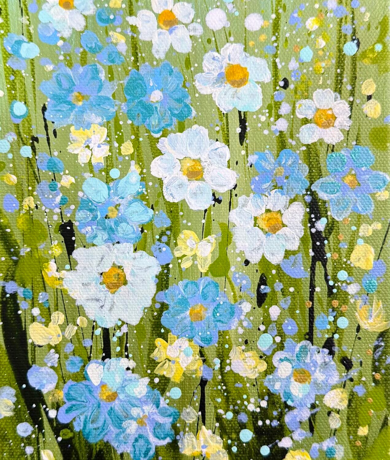 Flaxen Morning | 15 X 30 X 4cm | Acrylic On Canvas