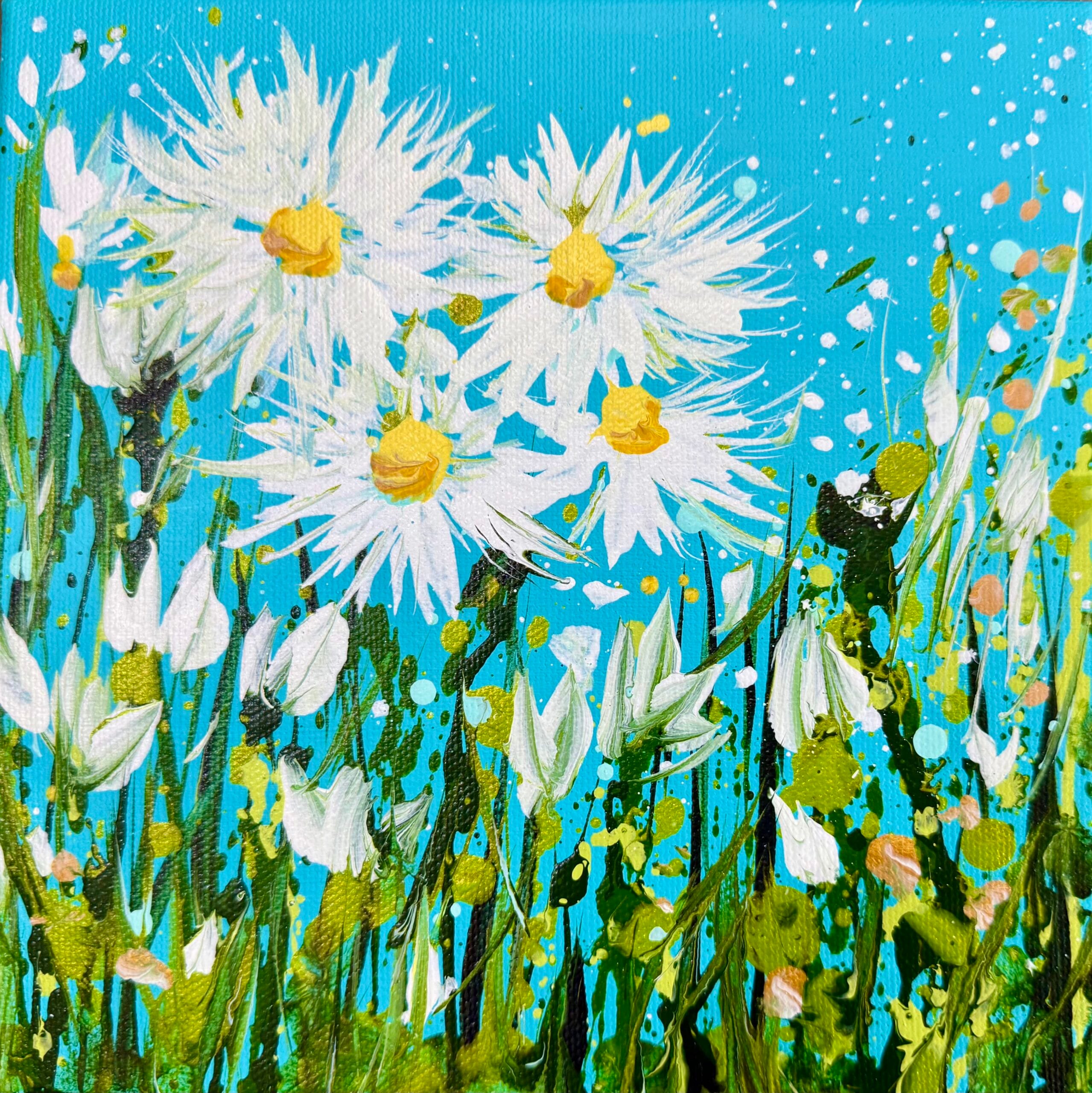 Summer Daisies 1 Summer Daisies 1 daisy painting by Sally Oasis