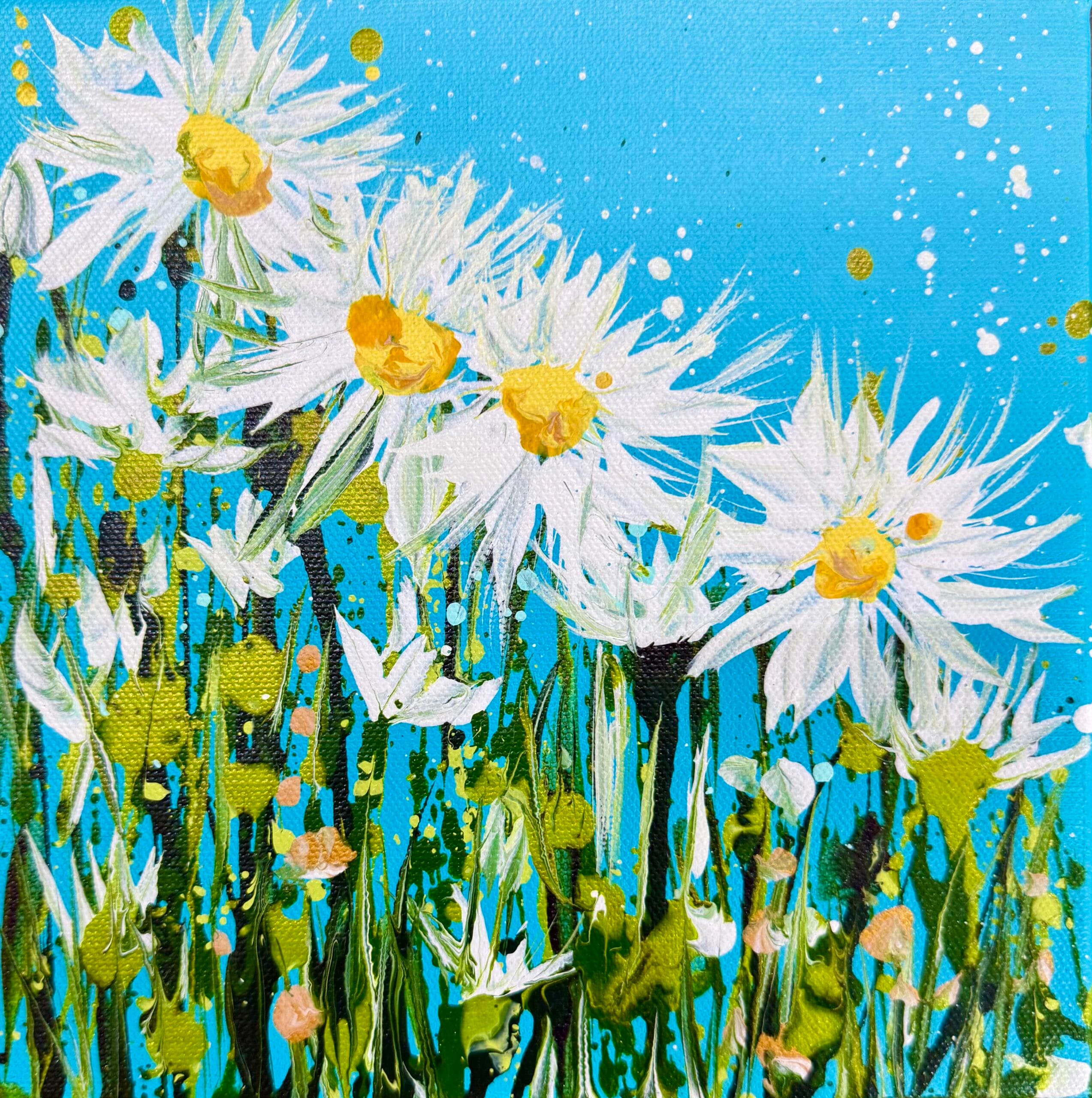 Summer Daisies 2 Summer Daisies 2 daisy painting by Sally Oasis