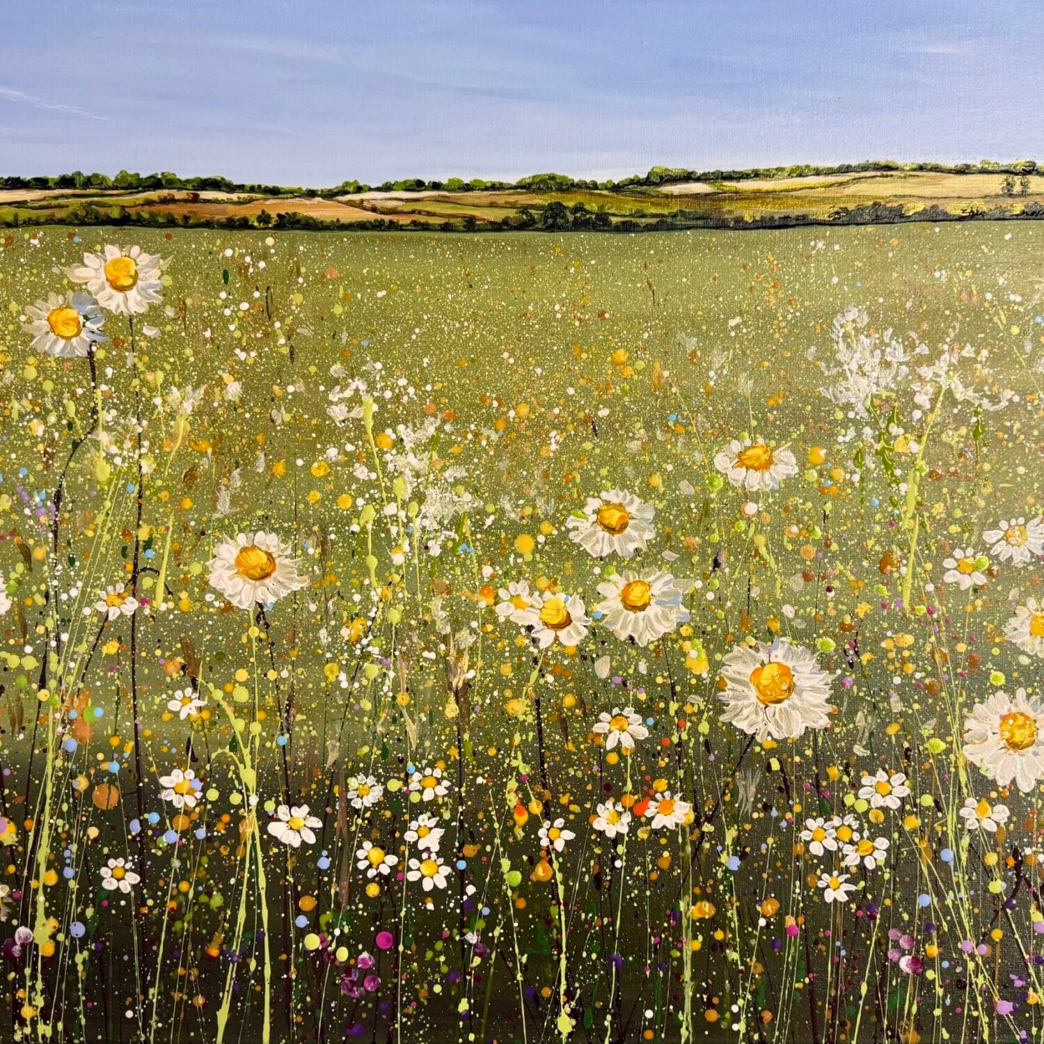 Daisy Chains | 90 X 60 X 4cm | Acrylic On Canvas