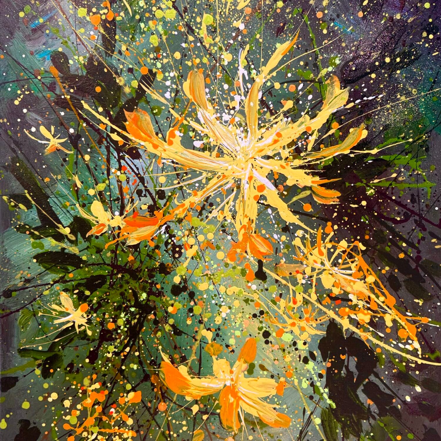 Honeysuckle Evening – Original Acrylic Painting