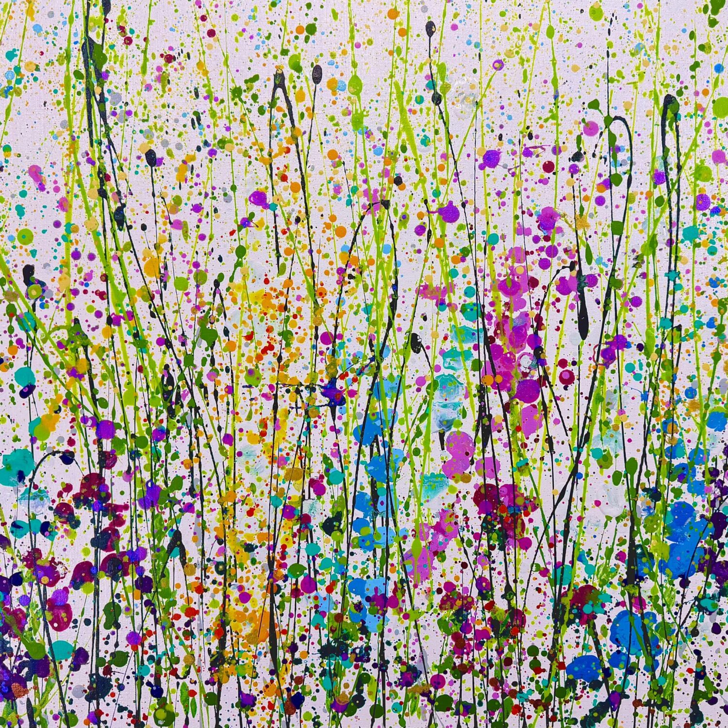 A Tangle Of Joy | 76 X 60 X 2 Cm | Acrylic